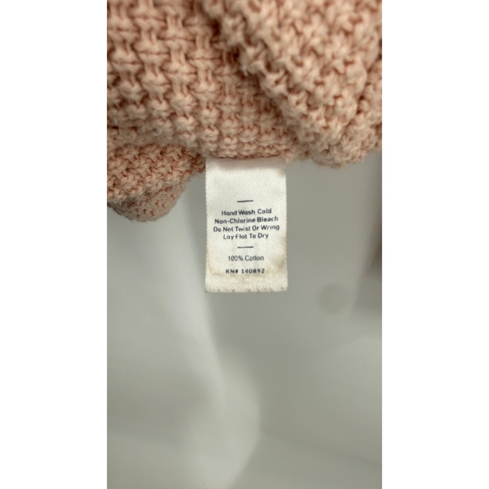 Marine Layer Womens XS Pink Waffle Knit Open Front Cotton Cardigan Sweater - Picture 4 of 4